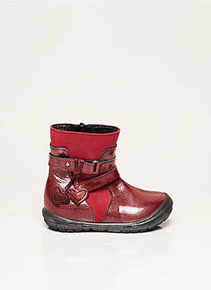 Bottines/Boots rouge BOPY pour fille