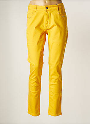 Pantalon slim jaune PARA MI pour femme