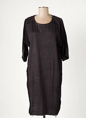 Robe mi-longue manches courtes manches courtes noir B.YOUNG femme