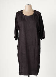 Robe mi-longue manches courtes manches courtes noir B.YOUNG femme