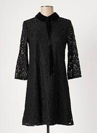 Robe courte manches 3/4 manches 3/4 noir RYUJEE femme