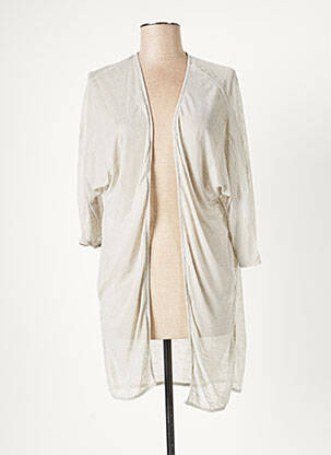 Gilet manches courtes manches courtes gris ICHI femme