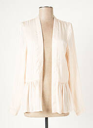 Veste casual coupe droite rose ICHI femme
