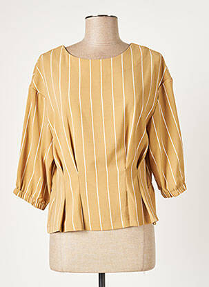 Top stretch manches 3/4 marron B.YOUNG femme