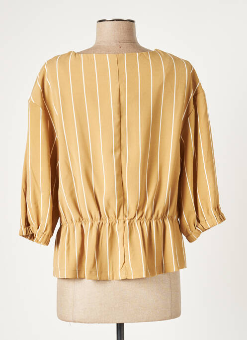 Top stretch manches 3/4 marron B.YOUNG femme