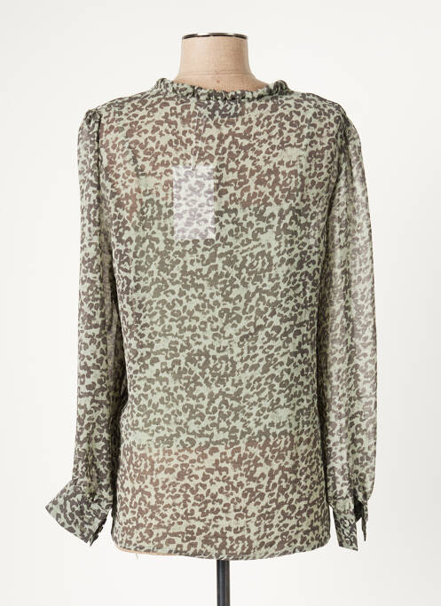 Top vert ICHI pour femme