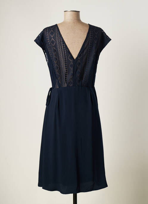 Robe mi-longue bleu ICHI pour femme