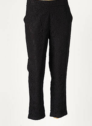 Pantalon chino taille normale taille normale noir ICHI femme