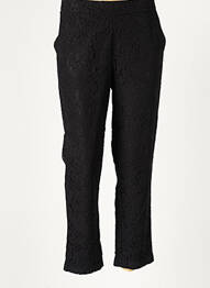 Pantalon chino taille normale taille normale noir ICHI femme
