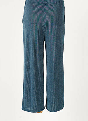 Pantalon large coupe fluide taille normale bleu ICHI femme