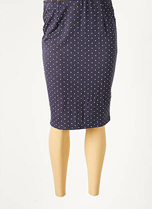 Jupe mi-longue stretch bleu B.YOUNG femme