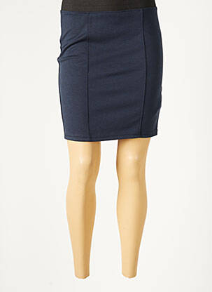 Jupe courte taille élastique bleu B.YOUNG femme