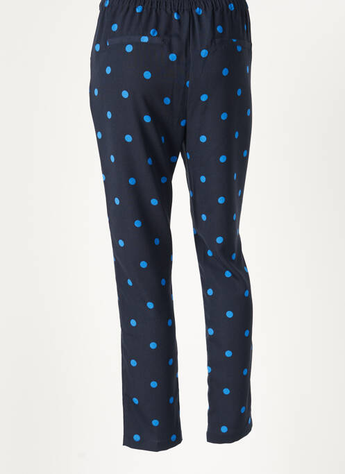 Pantalon chino bleu ICHI pour femme