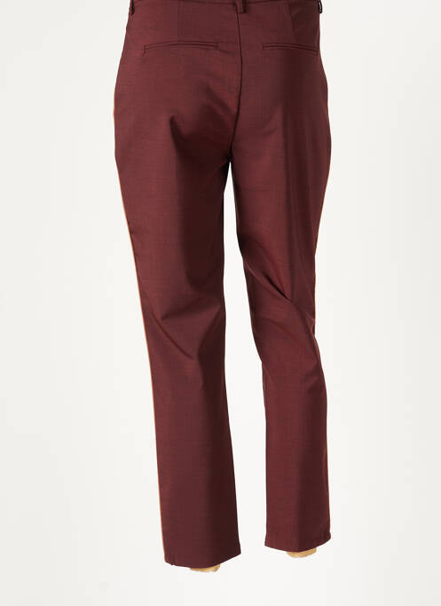 Pantalon chino rouge ICHI femme