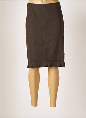 Jupe mi-longue marron VICTOIRE femme