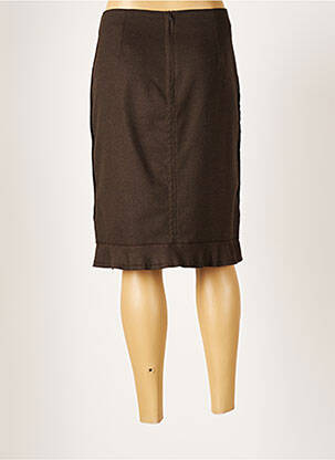Jupe mi-longue marron VICTOIRE femme