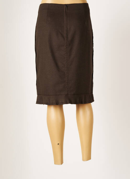 Jupe mi-longue marron VICTOIRE pour femme