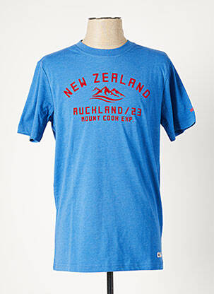 T-shirt bleu NEW ZEALAND AUCKLAND pour homme
