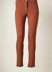 Pantalon slim marron BRANDTEX pour femme seconde vue