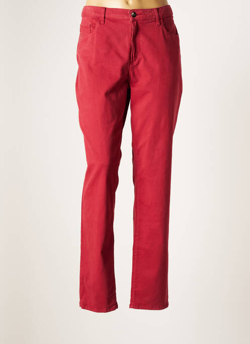 Pantalon droit rose GUY DUBOUIS pour femme