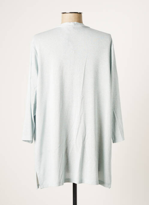 Gilet manches longues bleu SOPHIA pour femme