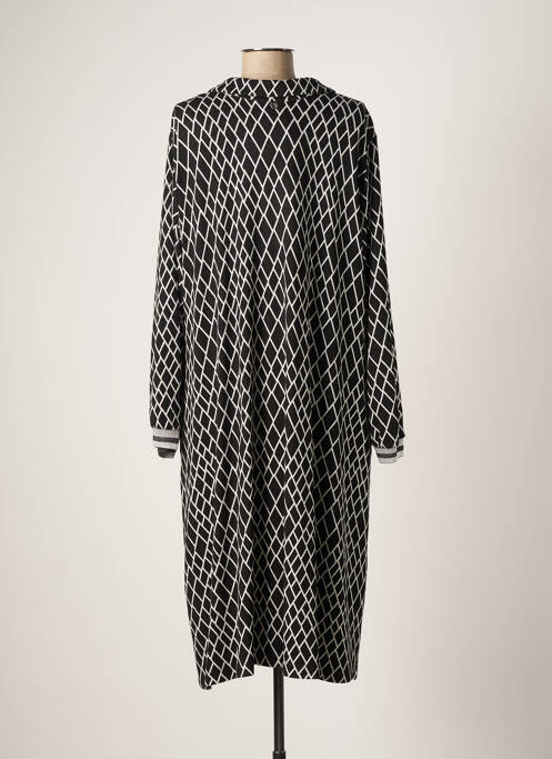 Robe mi-longue noir MAT.3 pour femme