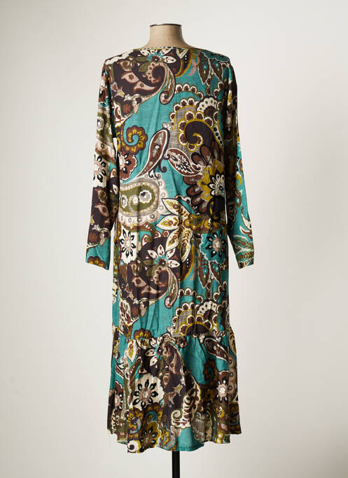 Robe longue vert G!OZE pour femme