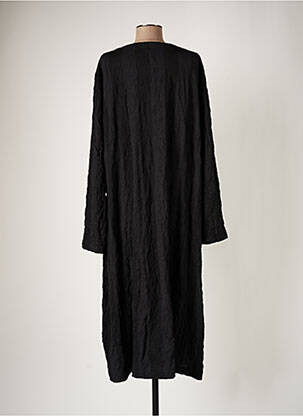 Robe longue manches longues manches longues noir KOKOMARINA femme