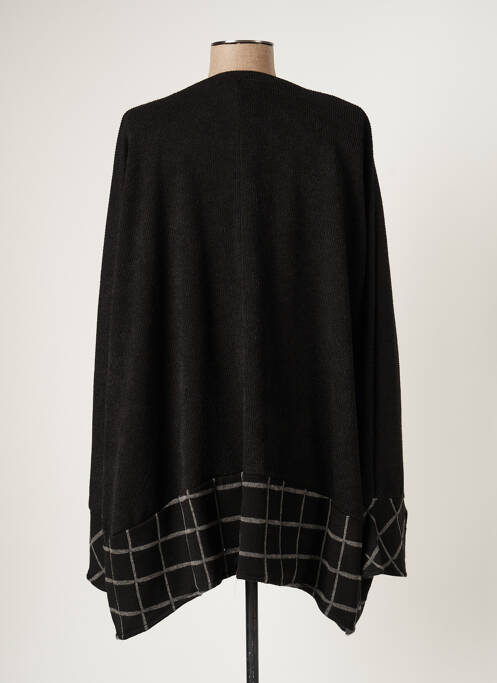 Pull tunique noir FRANCK ANNA femme