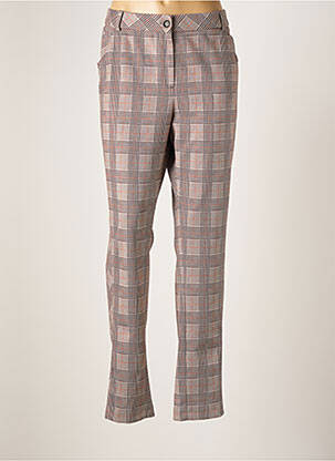 Pantalon slim stretch taille normale marron MERI & ESCA femme