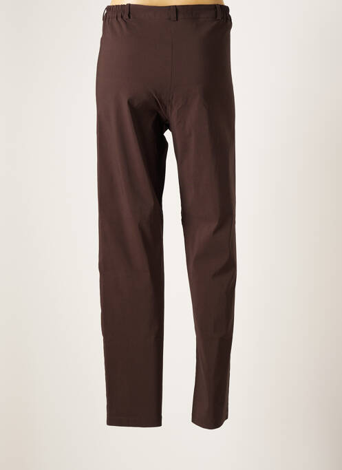 Pantalon slim marron FRANCK ANNA pour femme