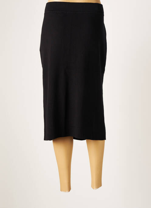 Jupe mi-longue noir OPEN END femme