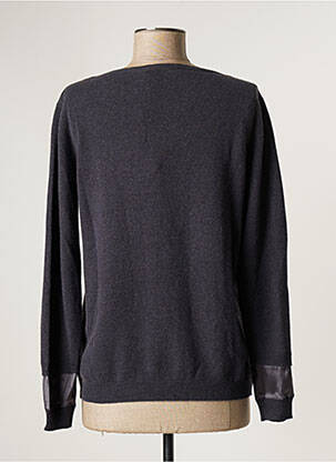 Gilet manches longues col rond gris FABIANA FILIPPI femme
