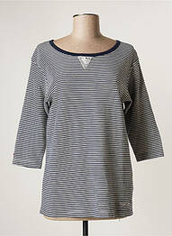 Pull stretch manches 3/4 bleu NAPAPIJRI femme