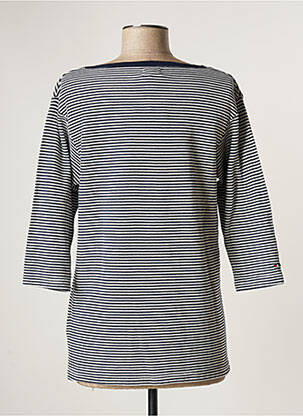 Pull coupe droite manches 3/4 bleu NAPAPIJRI femme