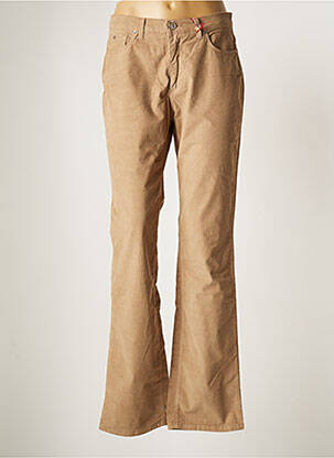 Pantalon droit stretch taille normale marron TRUSSARDI JEANS femme