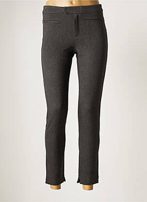 Pantalon 7/8 taille haute taille haute gris DENIM STUDIO femme