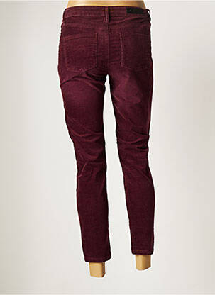 Pantalon 7/8 stretch taille normale rouge DENIM STUDIO femme