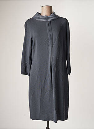 Robe mi-longue manches longues manches longues gris FABIANA FILIPPI femme
