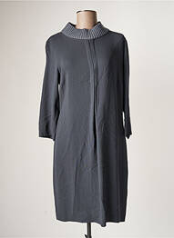 Robe mi-longue manches longues manches longues gris FABIANA FILIPPI femme