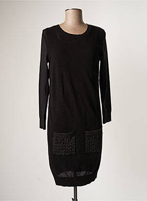 Robe mi-longue manches longues manches longues noir SONIA RYKIEL femme