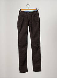 Pantalon slim broderie rivets taille normale marron ARMANI femme