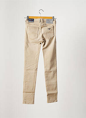 Jeans coupe slim slim taille normale beige ARMANI femme