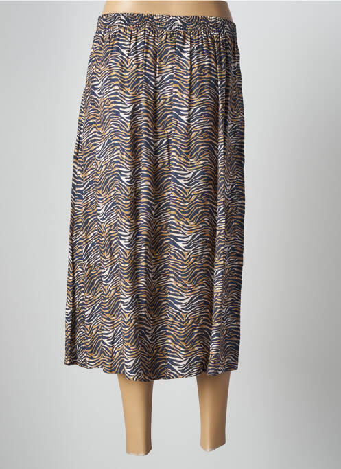 Jupe longue coupe droite bleu STELLA FOREST femme