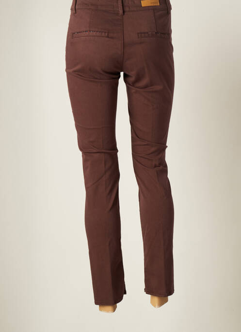 Pantalon chino marron HOPPY pour femme