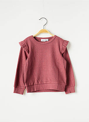 Pull col roulé rose NAME IT pour fille