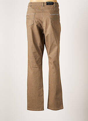 Pantalon droit stretch taille normale marron ANNE KELLY femme