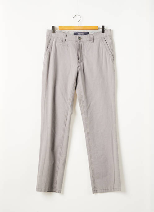 Pantalon chino gris STONES pour homme