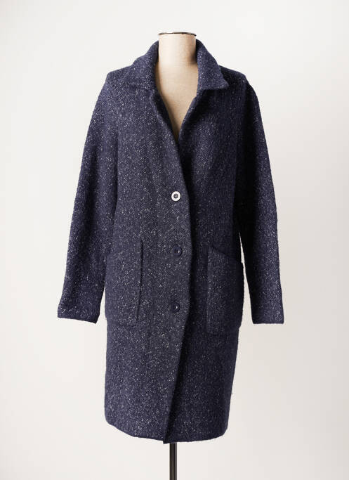 Manteau long bleu MARINA V pour femme