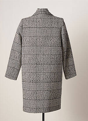 Manteau long sans capuche sans capuche gris QUEENIE femme